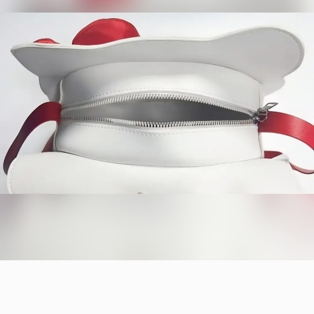 Hello Kitty White Crossbody Bag with Red Bow and Strap - Picture 7 of 9